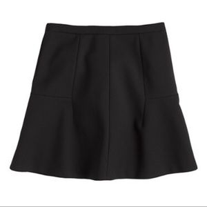 J.Crew Fluted Flippy Skirt - Black